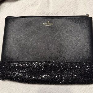 Kate Spade Black Sparkle Wristlet